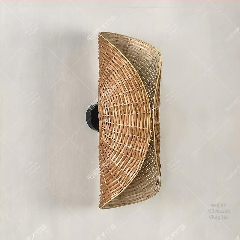 Wabi-Sabi stílusú retro falikar a nappaliba, japán Zen dizájn, tervező LED lámpa a hálószobába