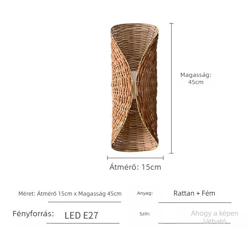 Wabi-Sabi stílusú retro falikar a nappaliba, japán Zen dizájn, tervező LED lámpa a hálószobába