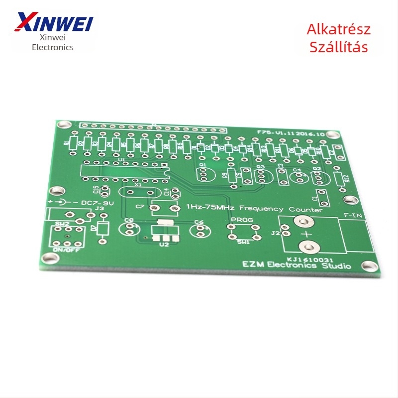 1 Hz–50 MHz kristályoszcillátor frekvenciameg méréséhez, 7 V–9 V tápfeszültség, 50 mA, DIY frekvenciamérő készlet