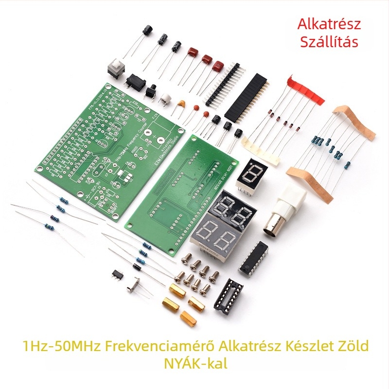 1 Hz–50 MHz kristályoszcillátor frekvenciameg méréséhez, 7 V–9 V tápfeszültség, 50 mA, DIY frekvenciamérő készlet