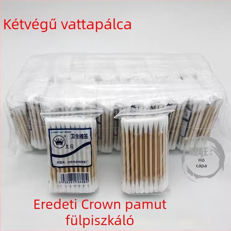 Kétoldalas vattapálcikák fül tisztítására, többfunkciós, 50 db