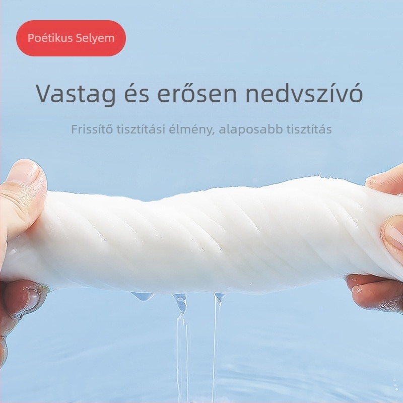 Poems Egyszer használatos arctisztító kendők, nemszőtt anyag, puha pamutszerű felület, sminklemosáshoz