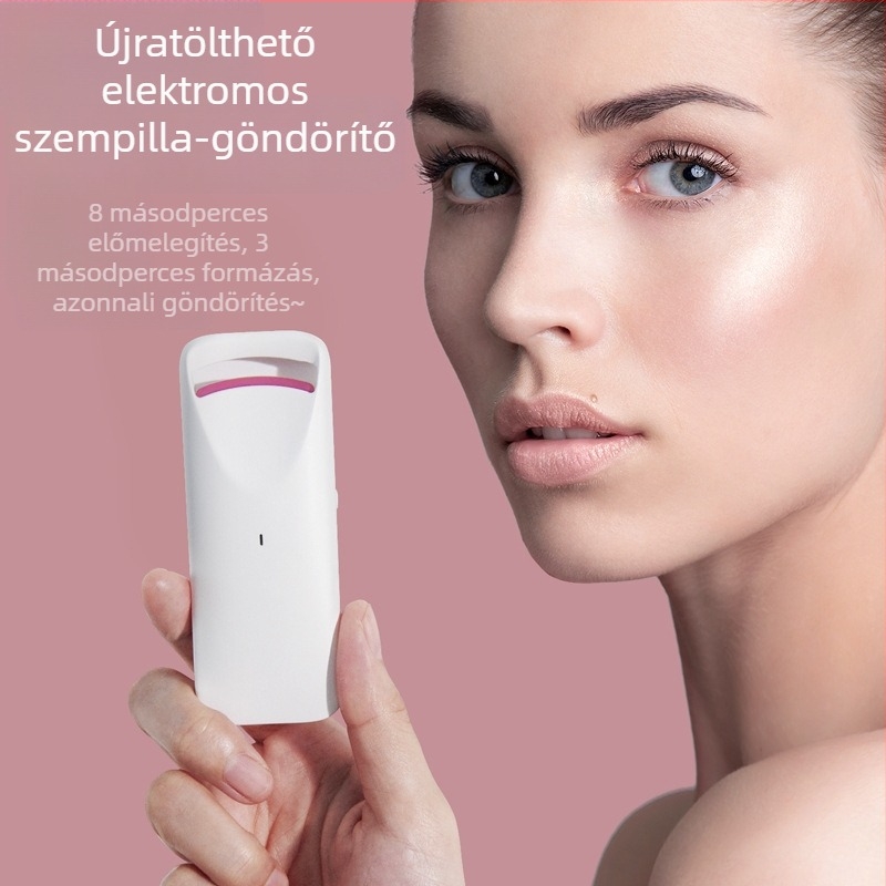 Elektromos szempilla göndörítő állandó hőmérsékletű fűtéssel, hőmérséklet-érzékelő szilikonnal, 8 másodperces gyors felmelegítés, hordozható