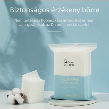 Nyújtható nedves kompressziós pamutkorongok, 50 db, egyszer használatos ultra vékony sminkeltávolító vattakorongok, kozmetikai szalonhoz