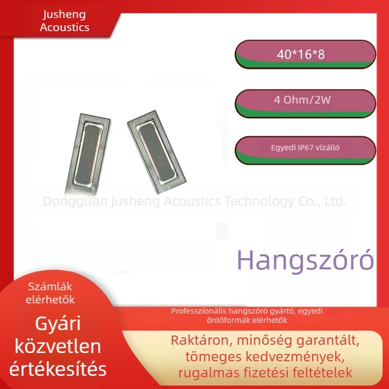 JS 1134 Nagy teljesítményű vízálló kürt hangszóró, méretek 40×16×8 mm