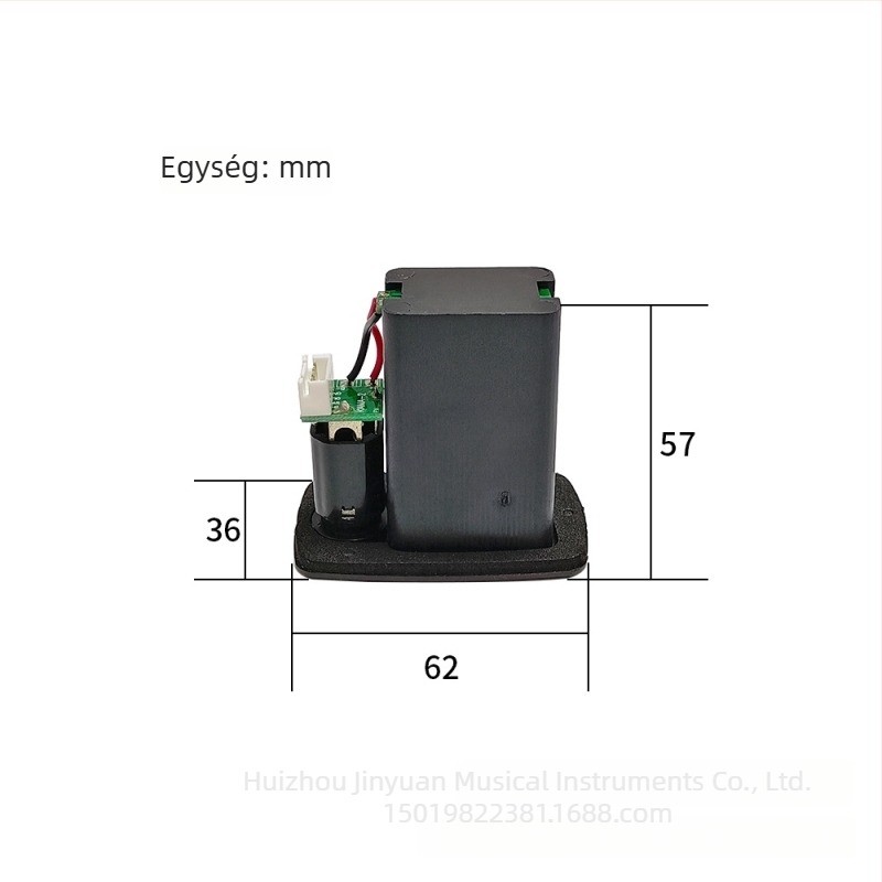 EQ 9V aktív pickup akkumulátor doboz elektromos gitárhoz – akkumulátor doboz és csatlakozó