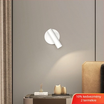 Minimalista falikar az ágynál – modern LED világítás hálószoba, nappali és dolgozószoba számára