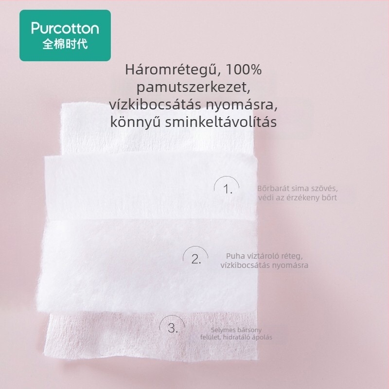 Cotton Era rugalmas sminkhez való vattakorongok, 100 db/csomag, 1189608