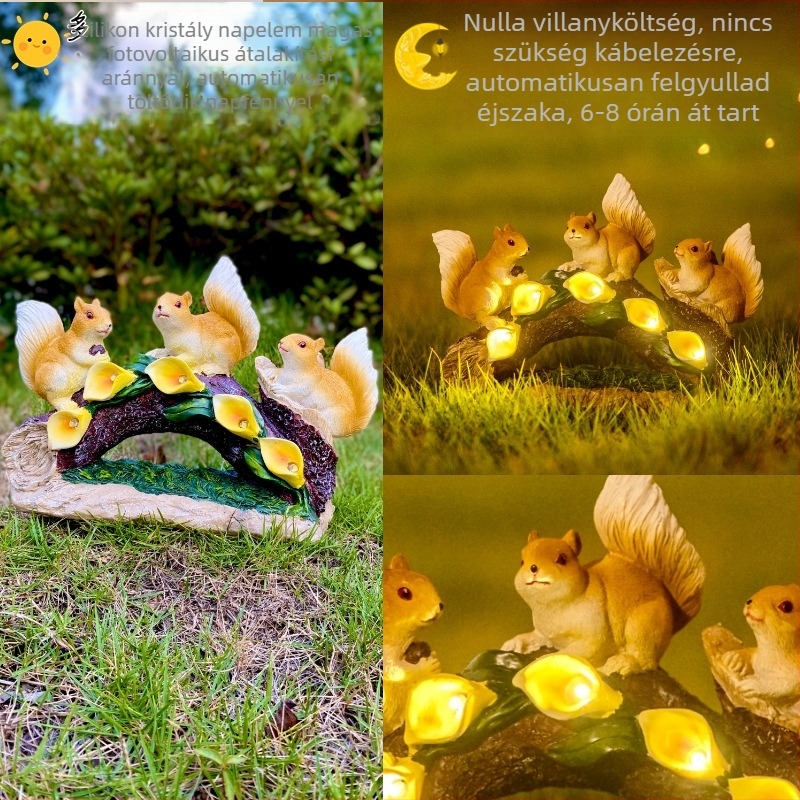 Karikatúra-stílusú bonsai figurák gyantából, kültéri kerthez és udvar dekorációhoz, élethű táj
