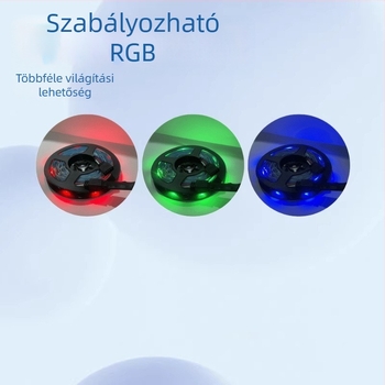 RGB LED-szalag 5050, 12V, 18 vagy 30 LED, hangulatvilágítás, állítható fényerő