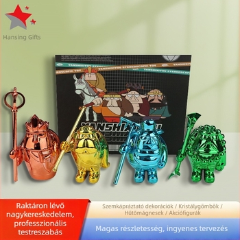 Személyre szabott gyanta figura - kreatív asztali dekor, rejtélyes dobozos baba