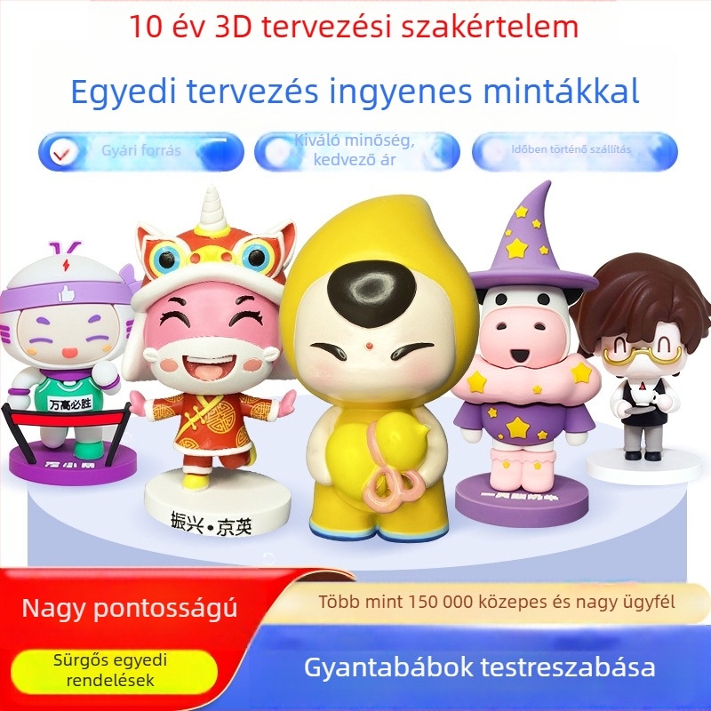 Személyre szabott gyanta karikatúra figura – autó dekorációhoz