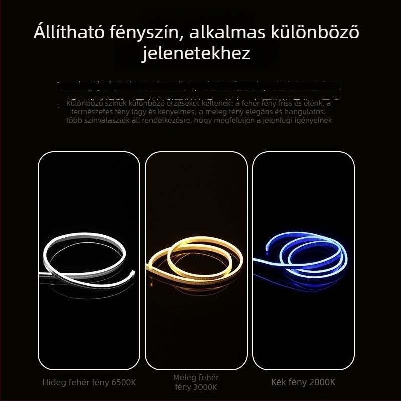Távirányítós USB LED-szalag időzítő kapcsolóval, hálózati csatlakozással, öntapadó hangulatvilágítás
