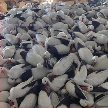 Személyre szabható élethű műanyag flamingó és fehér daru kerti kültéri dekoráció