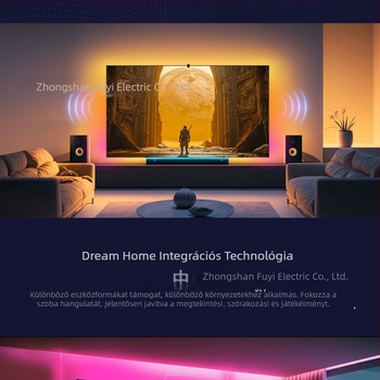 Bluetoothos RGB TV háttérvilágítás LED-szalag, képernyő-szinkronizációval és környezeti zenei fényforrással TV/monitorhoz