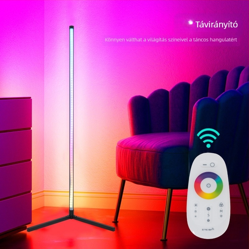 LED padlólámpa Bluetooth alkalmazással — intelligens saroklámpa RGB, zenés atmoszférikus fény