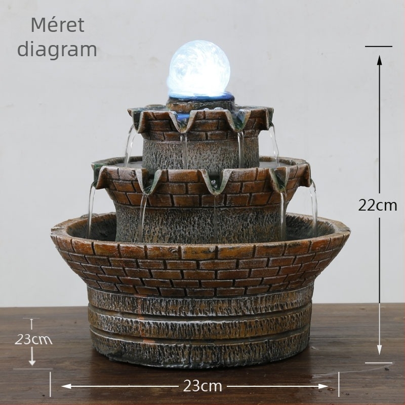Minimalista modern gyanta sziklakert szobor irodába és otthonba