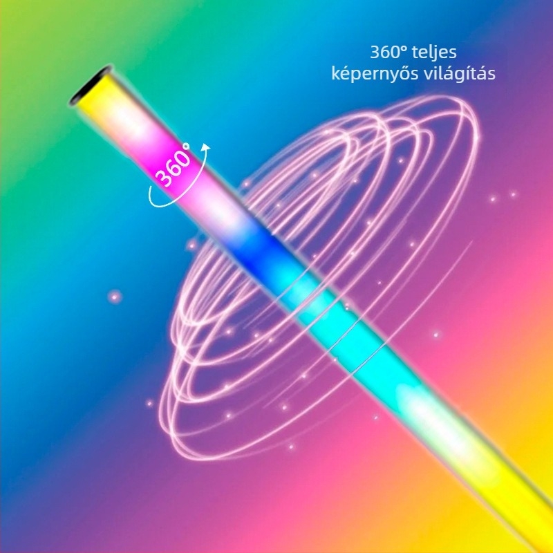 LED álló lámpa távirányítással, Bluetooth és RGB ambient fénnyel – 120 cm, modern minimalista dizájn bár- és szórakozóhelyekhez