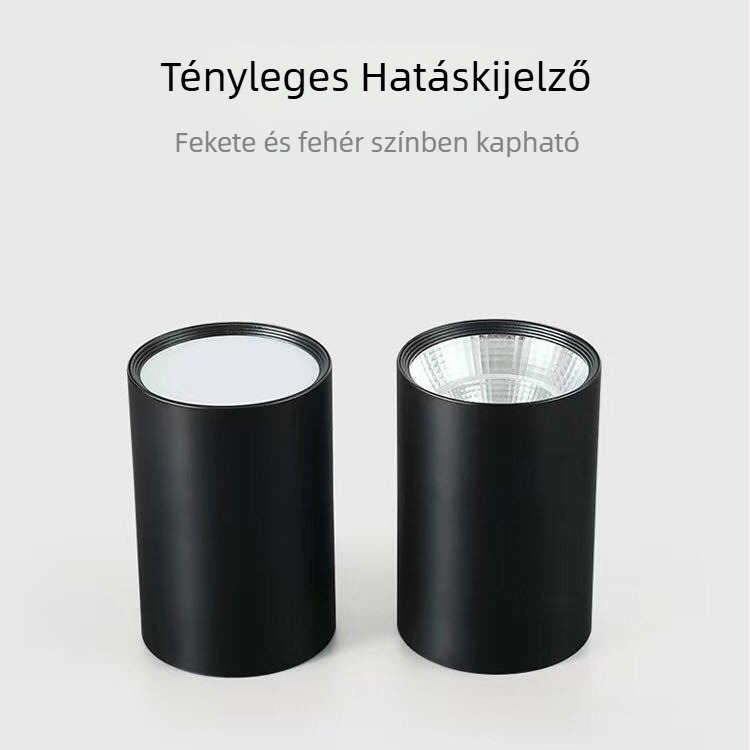 Új LED felületre szerelt kör COB spotlámpa, fúrás nélkül, kereskedelmi függesztett lámpa éttermeknek és folyosókhoz