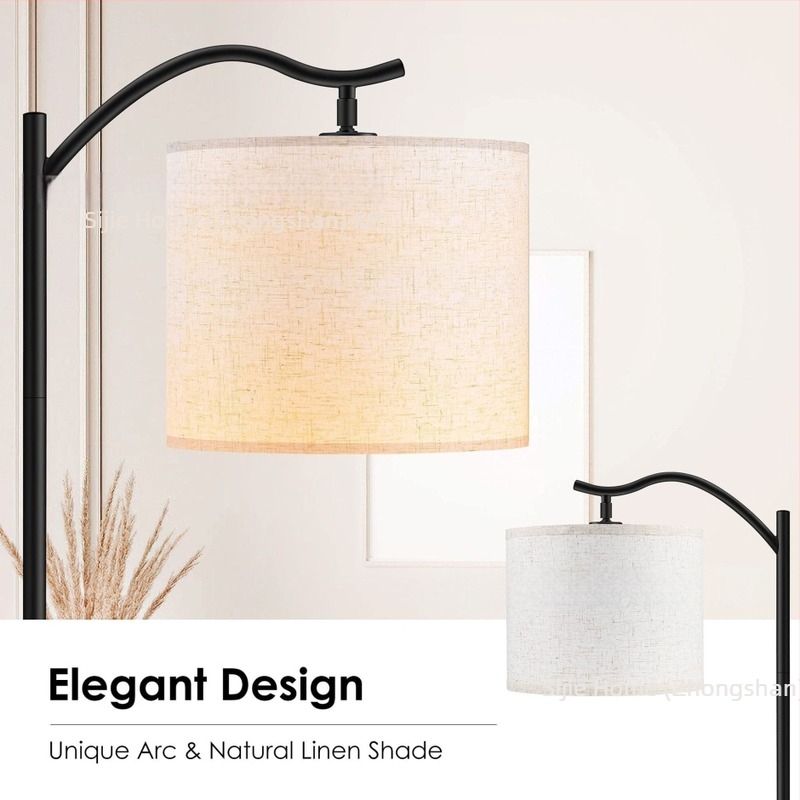 LED állólámpa textil árnyékolóval, Bluetooth RGB távirányítóval, modern minimalista dizájn