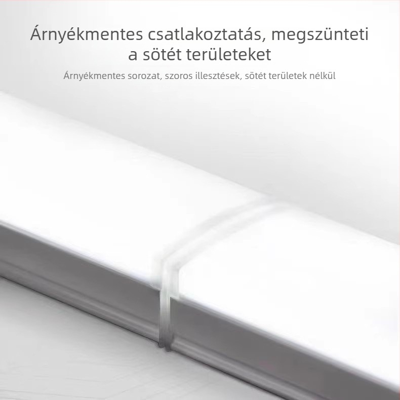 LED ötoldalas irodai lámpa, hosszú világítócsík, varratmentes kapcsolódás, irodai felújításra, kettős rögzítés: függő vagy felületre szerelhető, árnyékmentes fény