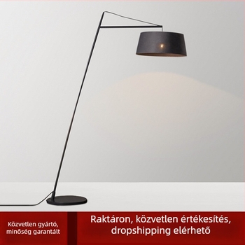 Északi minimalist textilárnyékolóval ellátott állólámpa – modern nappalira