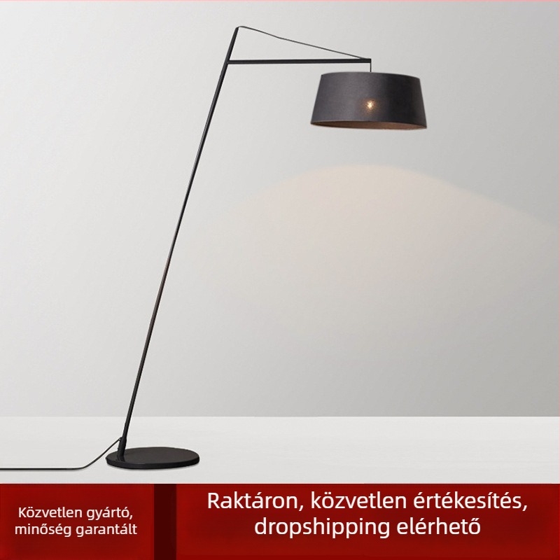 Északi minimalist textilárnyékolóval ellátott állólámpa – modern nappalira