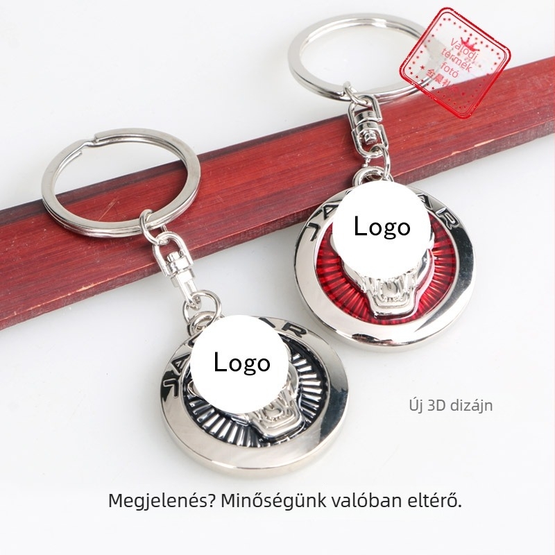 DIY 3D-s hatású fém autólogó kulcstartó MZZ247