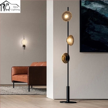 LD-019 háromfejű állólámpa, vas test, LED, 220V – modern nappali dekor