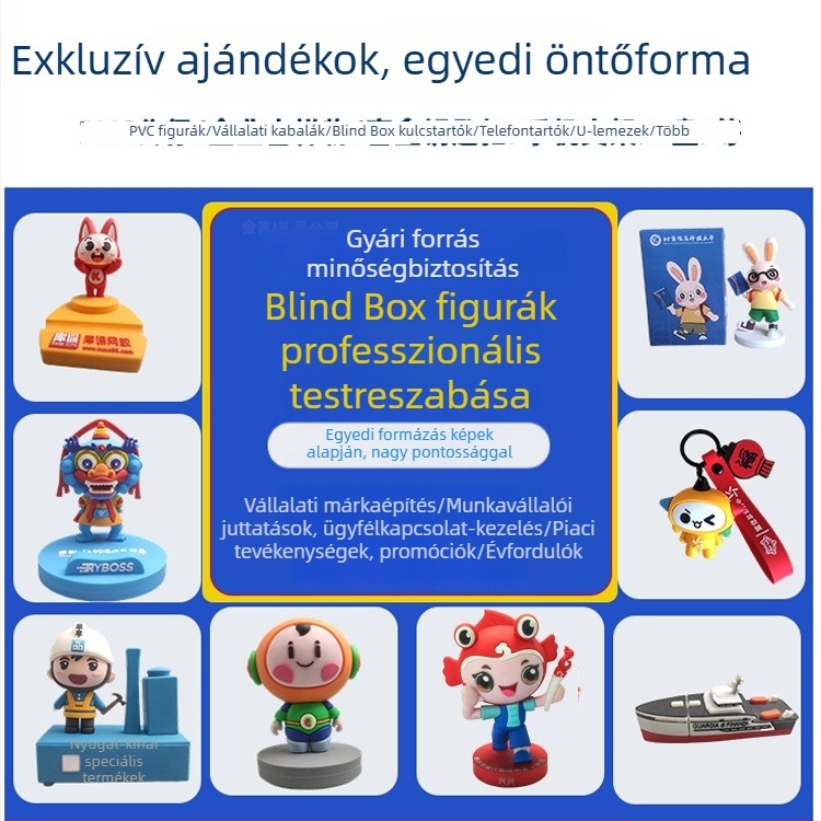 PVC puha gumi 3D karikatúra kulcstartó - személyre szabott INS stílus