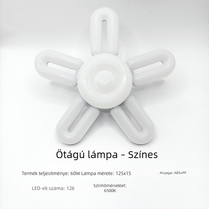 U alakú levél dizájnal rendelkező LED mennyezeti lámpa, E27 foglalat, hálószoba és nappali számára, RGB, fényerő-szabályozható