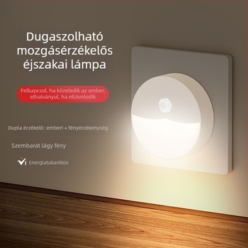 Testérzékelős éjjeli fény, újratölthető okos kollégiumi lámpa, ágy melletti lámpa hálószobához és a gyerekszobához