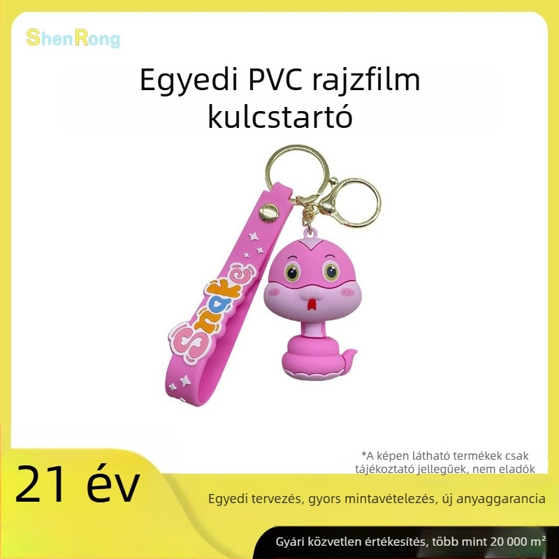 Zodiákus kígyó kulcstartó – egyedi újévi ajándék, aranyos mesefigurás kulcstartó