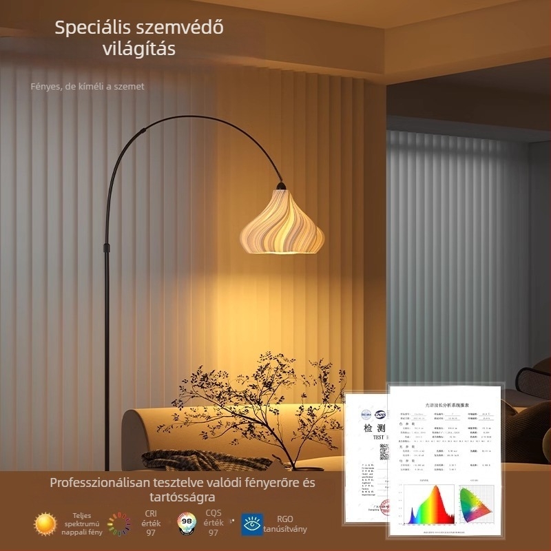 Olas stílusú minimalist LED állólámpa nappaliba és hálószobába, hangulatvilágítás