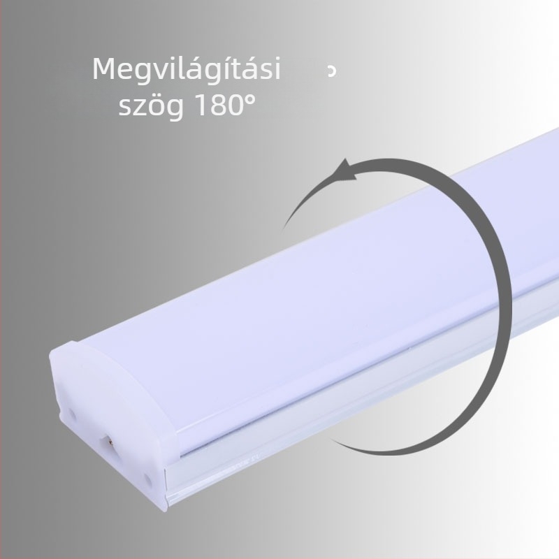 LED háromvédelmes tisztító lámpa integrált tartóval, porálló fénycső irodába és osztályterembe