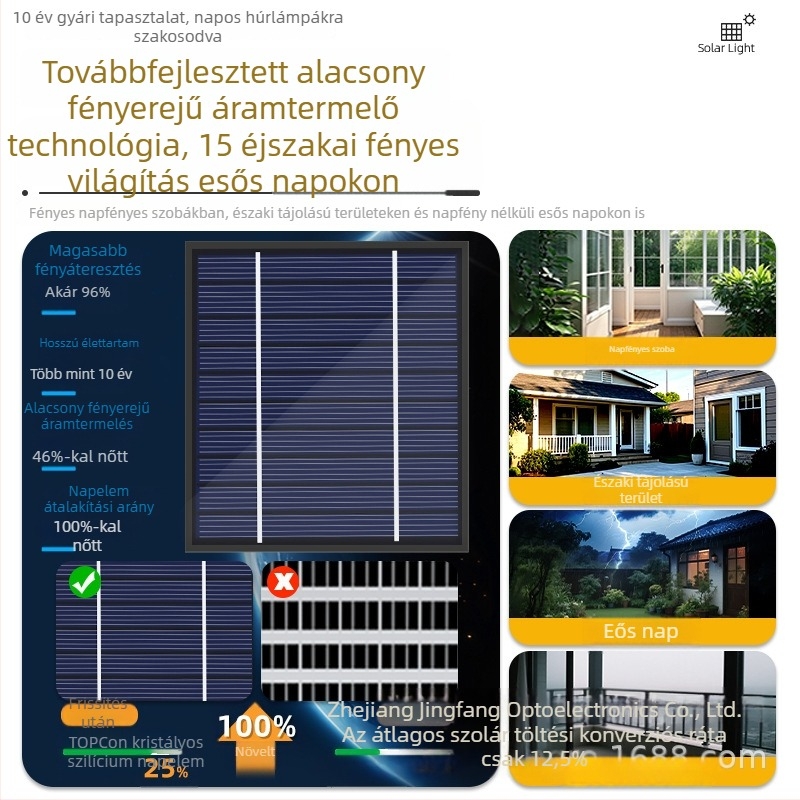 Napelemes LED fényfüzér színes váltakozó fénnyel, kültéri vízálló dekoráció fákhoz és karácsonyi díszítéshez