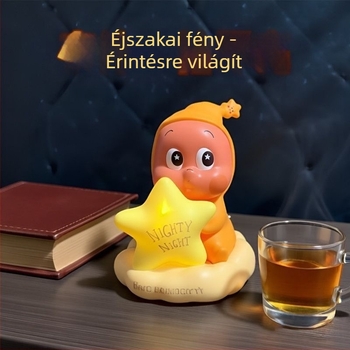 Aranyos csillag alakú lámpa, érintésre működő, újratölthető, klasszikus sorozat, otthoni használatra