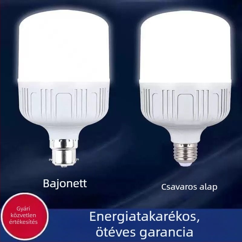 LED izzó E27-es foglalattal, otthoni használatra, ultra fényes és energiatakarékos gömb alakú LED-lámpa