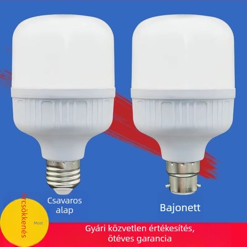 LED izzó E27-es foglalattal, otthoni használatra, ultra fényes és energiatakarékos gömb alakú LED-lámpa
