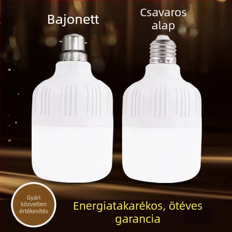 LED izzó E27-es foglalattal, otthoni használatra, ultra fényes és energiatakarékos gömb alakú LED-lámpa