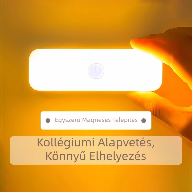 Töltővel újratölthető éjjeli lámpa éjjeliszekrényhez, mágneses olvasólámpával és szemvédő funkcióval