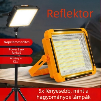 Napelemes kültéri fényszóró a kerthez, IP66 vízálló, éjszaka automatikus bekapcsolás