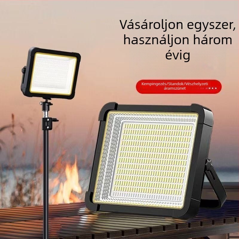 Napelemes kültéri fényszóró a kerthez, IP66 vízálló, éjszaka automatikus bekapcsolás