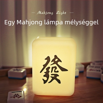 Fortune Mahjong éjjeli lámpa — lágy fény a szem védelméért, hangulatos világítás, kompakt asztali lámpa beépített akkumulátorral