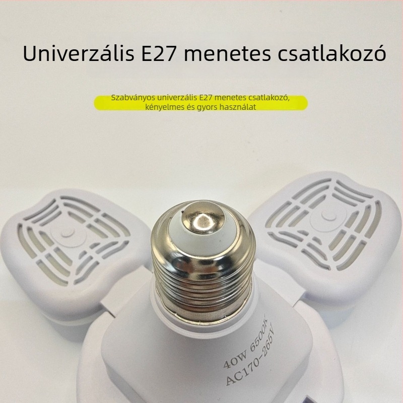 Almalevelű formájú összecsukható LED mennyezeti lámpa, 4 levél, E27-es foglalat, energiatakarékos, hálószoba és nappali