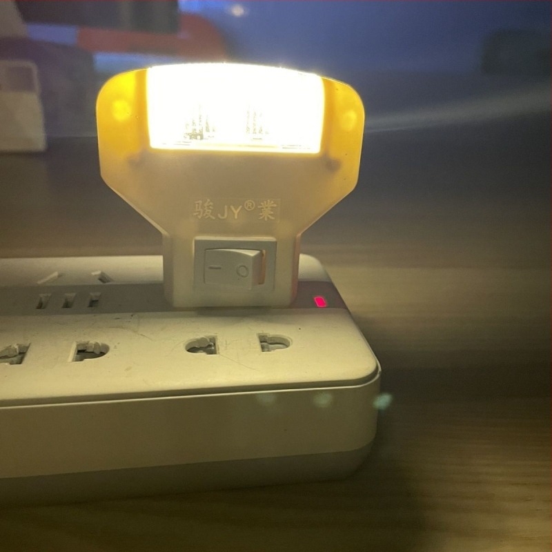 1W LED éjszakai fény, fehér fény, háromszög alakú éjjeli lámpa, USB tápegység