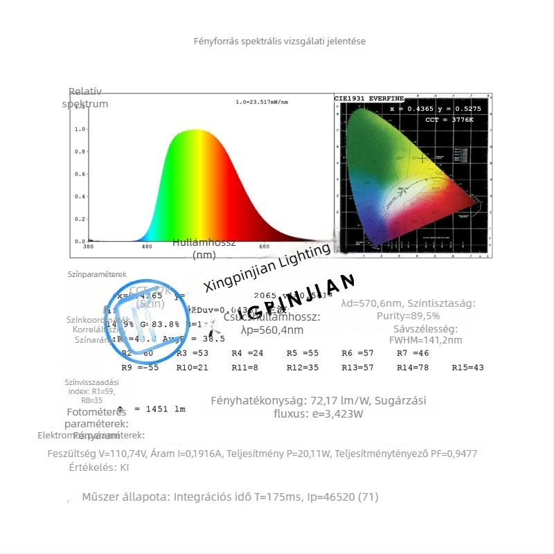 T8 LED cső műhelyi nyomtatáshoz, sárga fény, UV-védelem Sanan chip-del, flicker-mentes, hosszúság 1,2 m, 18 W, 96 LED