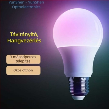 RGB intelligens LED-lámpa színes hangulatvilággal és hangvezérléssel