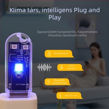 Hangvezérléses intelligens éjjeli fény USB-s szenzoros távirányítóval, otthoni használatra