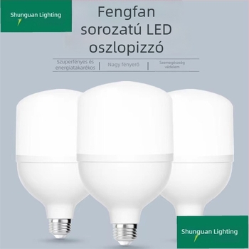 Shunguan 28W LED izzó, Fengfan sorozat, E27 foglalat, IP30, raktár- és műhelyhasználatra